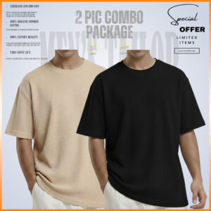Home ๐๐๐๐๐ฅ๐ ๐๐ซ๐จ๐ฉ ๐๐ก๐จ๐ฎ๐ฅ๐๐๐ซ 2 pic combo offer 200+ gsm ๐ช๐๐๐๐๐ ๐๐๐๐๐๐ cream black