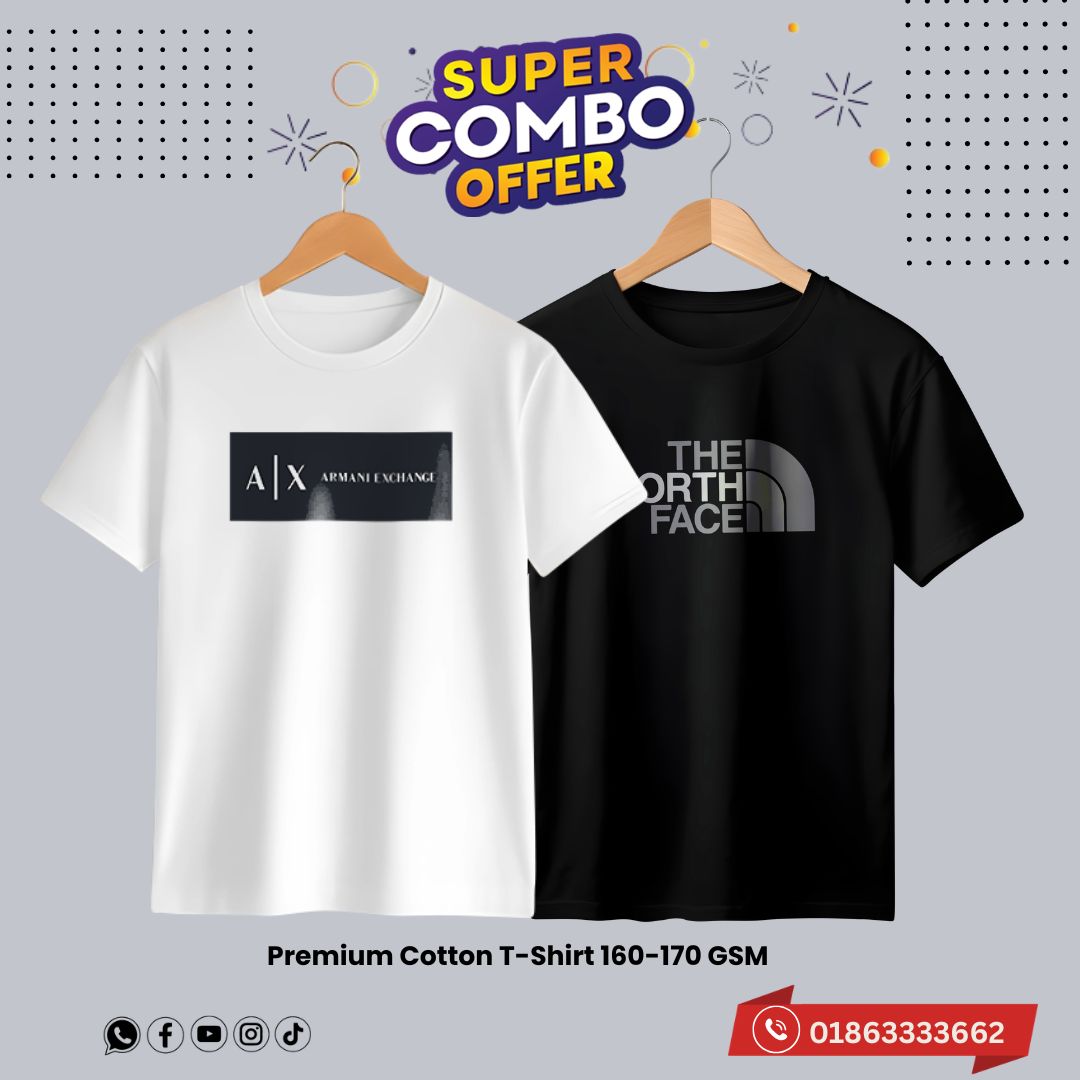 2c37 premium luxury brand 2pcs combo t shirt 2c37 premium luxury brand 2pcs combo t shirt