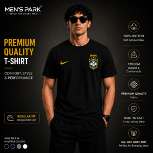 brazil premium world cup t shirt 2026 black