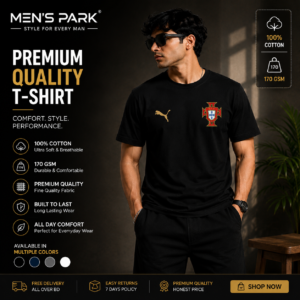 portugal premium world cup t shirt 2026 black