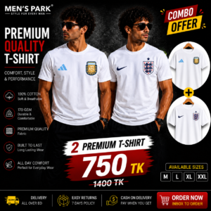 combo argentina+england premium world cup t shirt 2026 combo