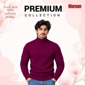 𝐓𝐮𝐫𝐭𝐥𝐞 𝐍𝐞𝐜𝐤-Maroon 1 Pcs