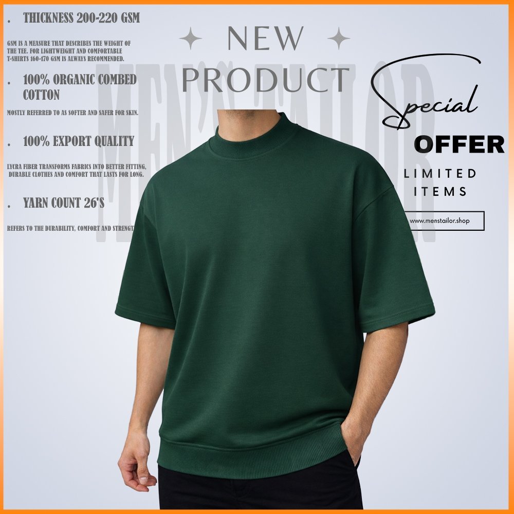 𝐌𝐨𝐜𝐤 𝐍𝐞𝐜𝐤 𝐃𝐫𝐨𝐩 𝐒𝐡𝐨𝐮𝐥𝐝𝐞𝐫 _ 1 pic Offer 200+ GSM_ 𝑻𝒆𝒓𝒓𝒚 𝑪𝒐𝒕𝒕𝒐𝒏 𝒇𝒂𝒃𝒓𝒊𝒄 - Green