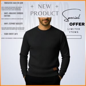 𝐒𝐨𝐥𝐢𝐝 𝐒𝐰𝐞𝐚𝐭𝐬𝐡𝐢𝐫𝐭 - Black 1 Pcs