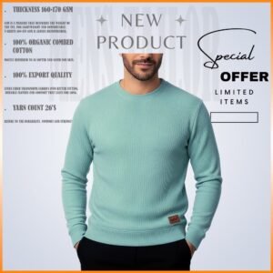𝐒𝐨𝐥𝐢𝐝 𝐒𝐰𝐞𝐚𝐭𝐬𝐡𝐢𝐫𝐭 - Pastel Green1 Pcs