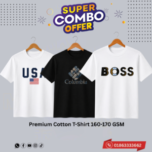 DN-40 Premium Luxury Brand 3Pcs Combo T-shirt